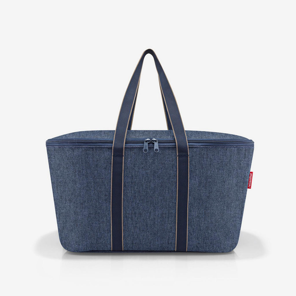 Coolerbag Herringbone Dark Blue