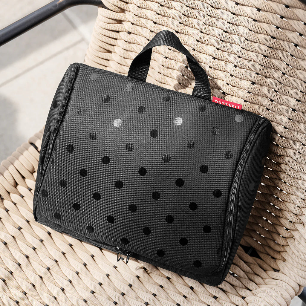 Toiletbag Glossy Dots Black