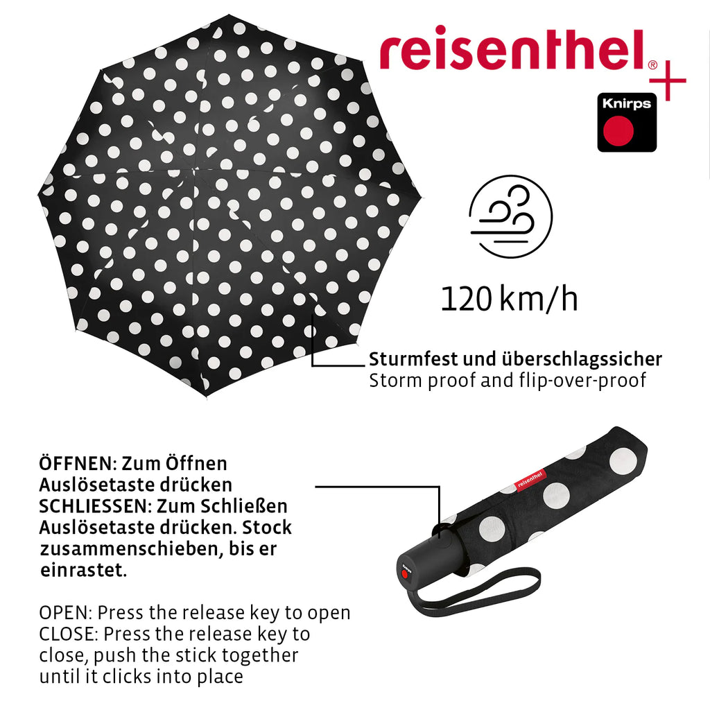 Umbrella Pocket Duomatic Dots White