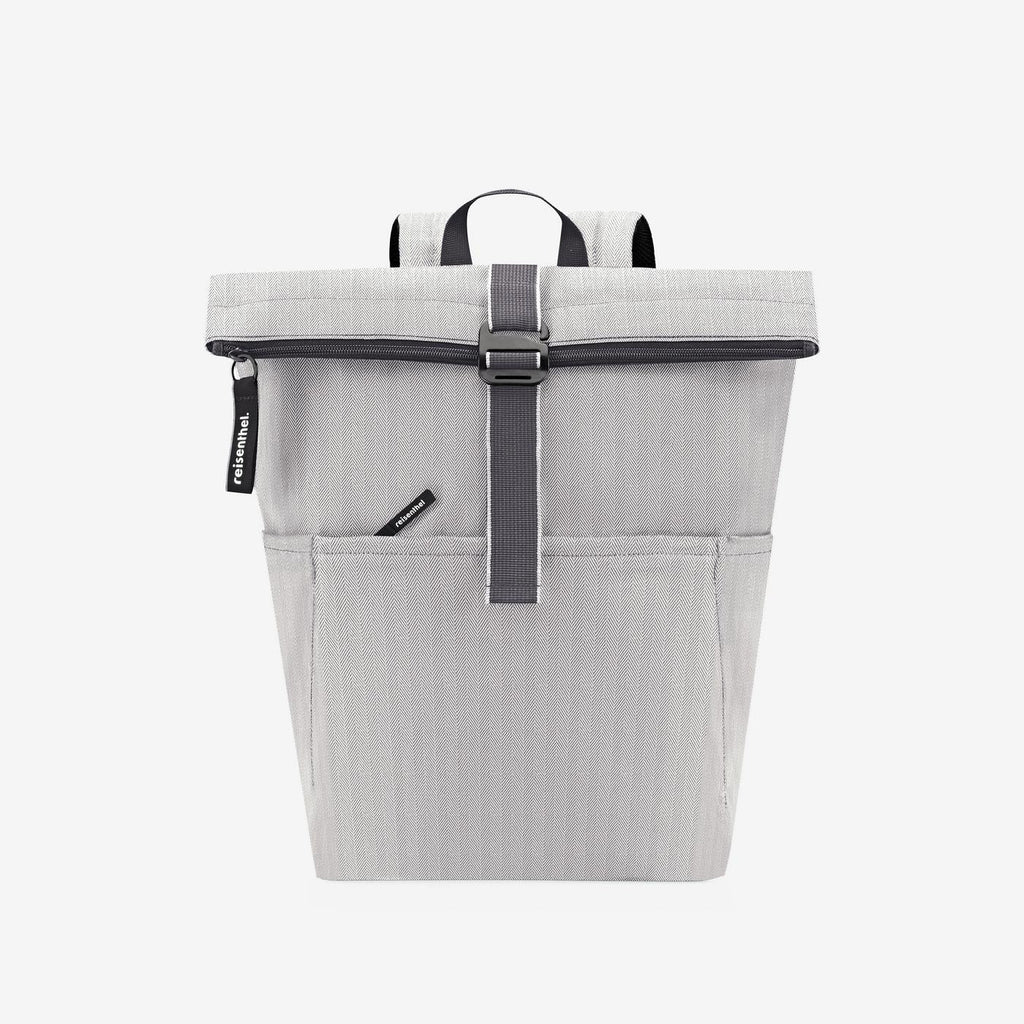 Rolltop Backpack Herringbone Grey