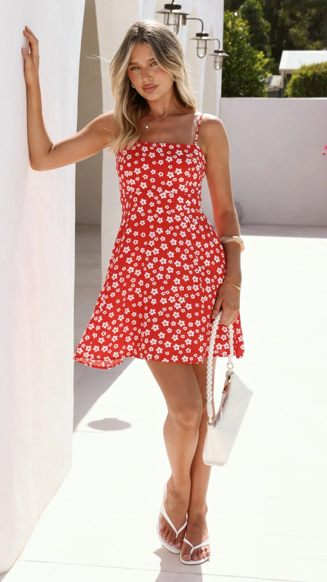 Daisy Mini Dress - Red