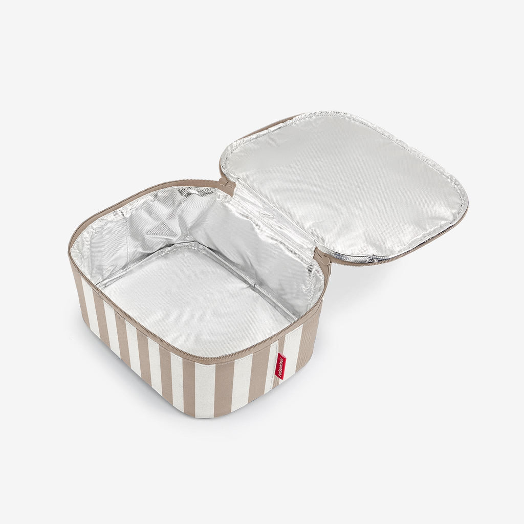 Coolerbag M Pocket Summerstripes Coffee
