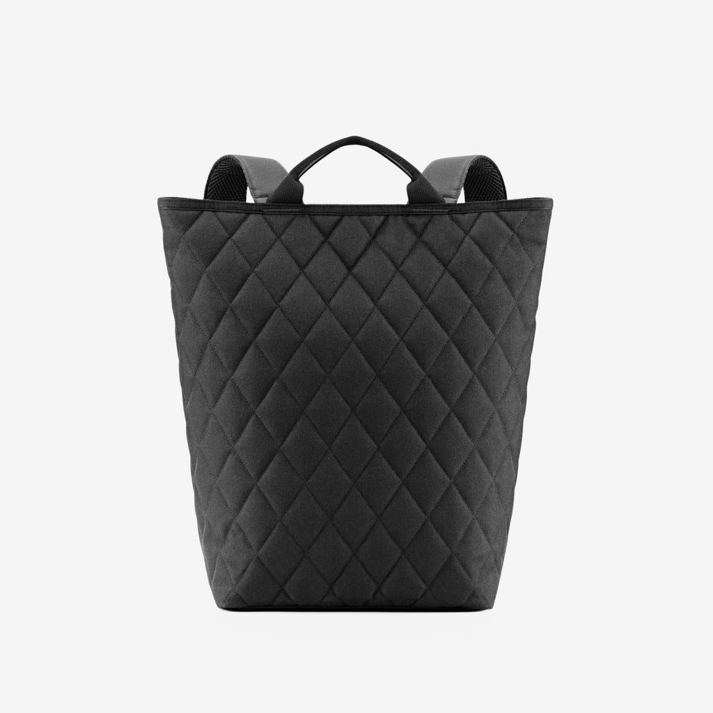 Shopper-Backpack Rhombus Black