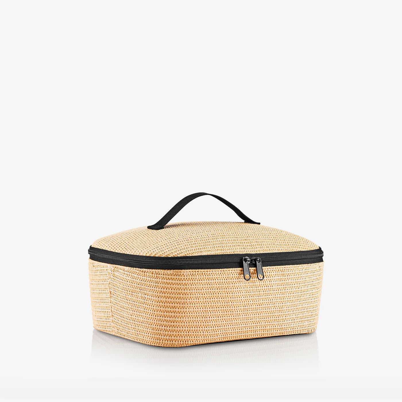 Coolerbag M Pocket Raffia Black