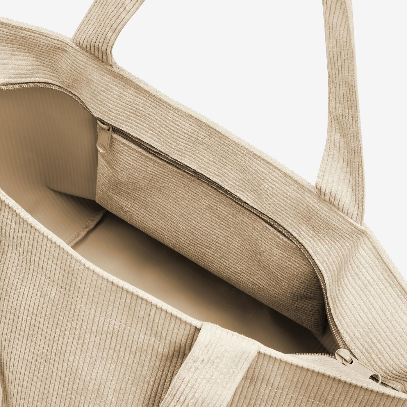 Shopper M Cord Sand