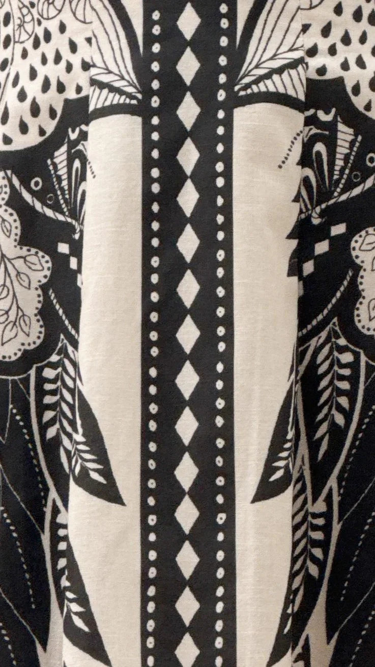 Melody Mini Dress - Black/White