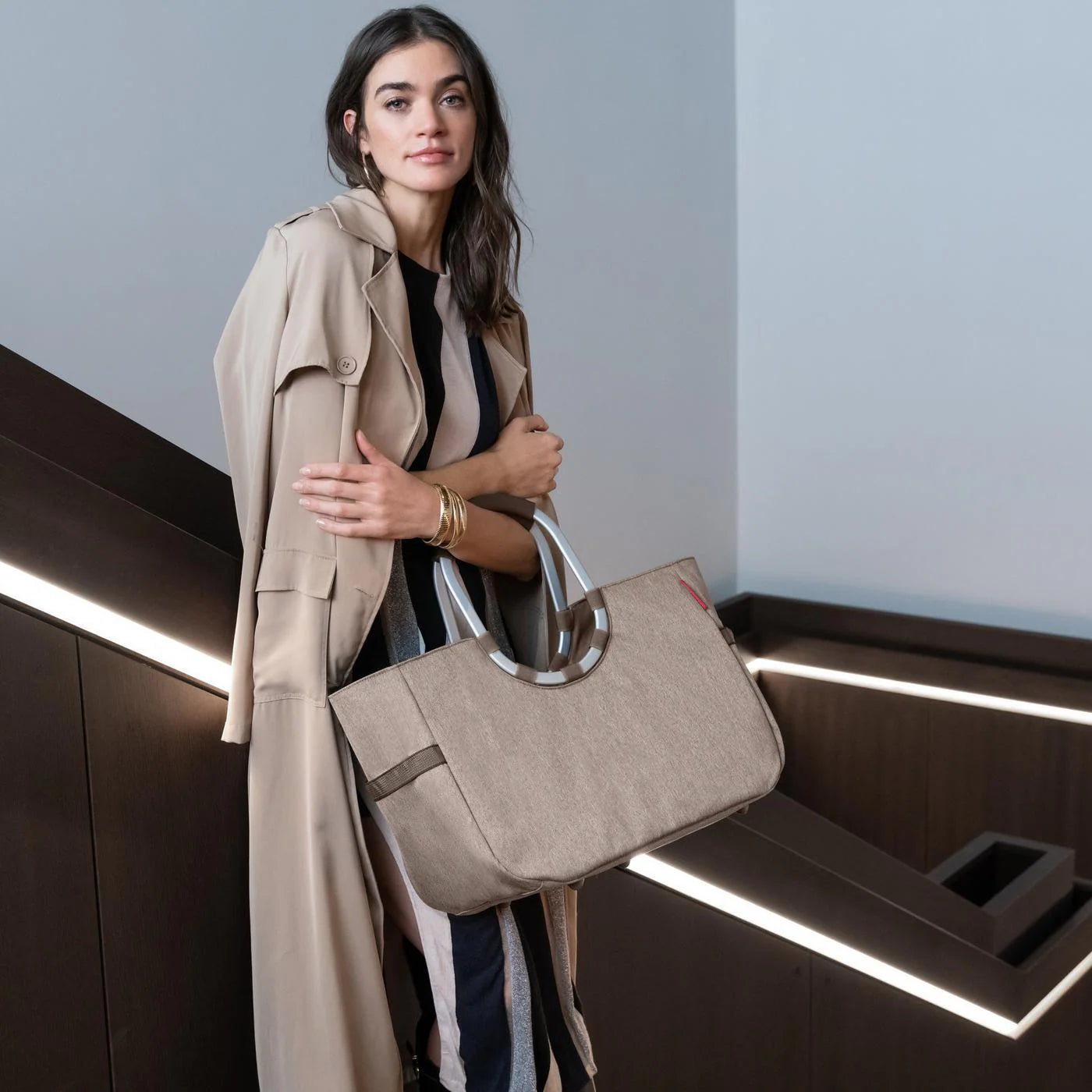 Loopshopper L Herringbone Mokka