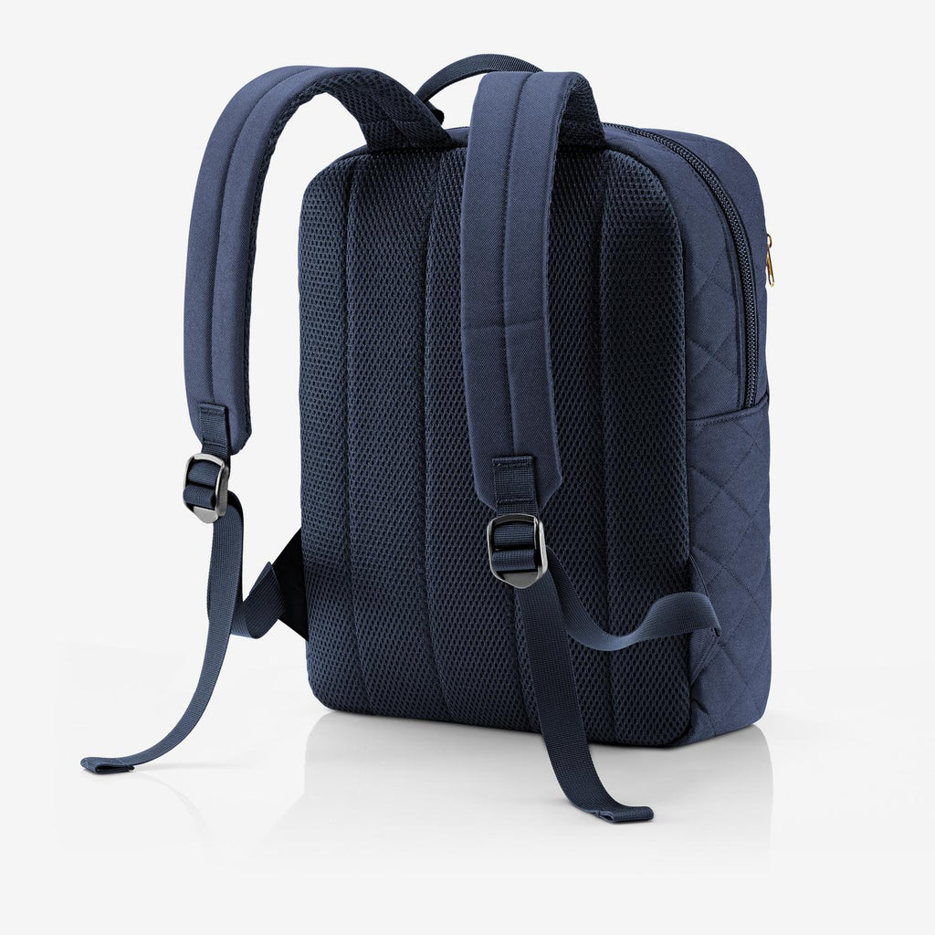 Classic Backpack M Rhombus Midnight Gold