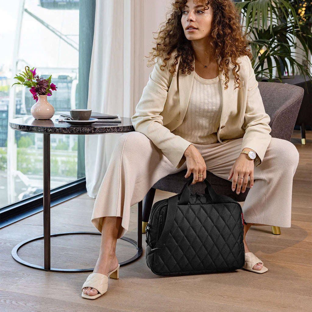 Notebook Bag Rhombus Black