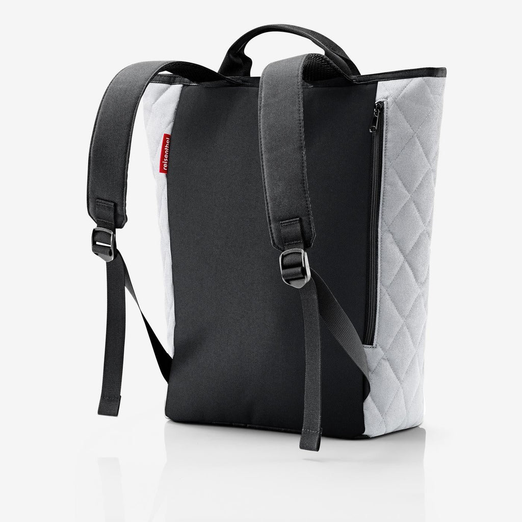 Shopper-Backpack Rhombus Light Grey