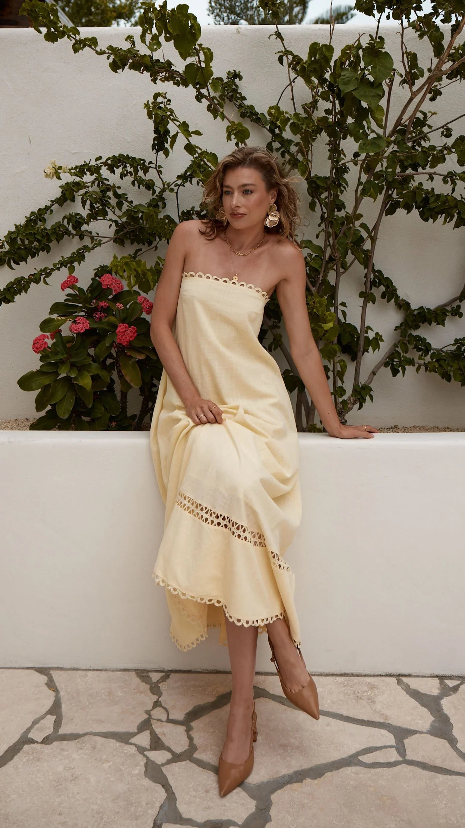 Sandra Maxi Dress - Yellow