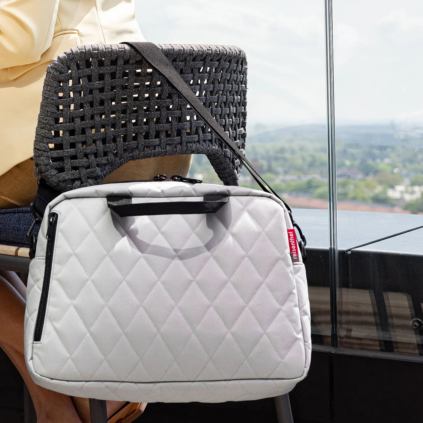 Notebook Bag Rhombus Light Grey