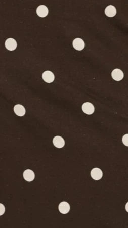 Simone Maxi Dress - Brown Polka Dot