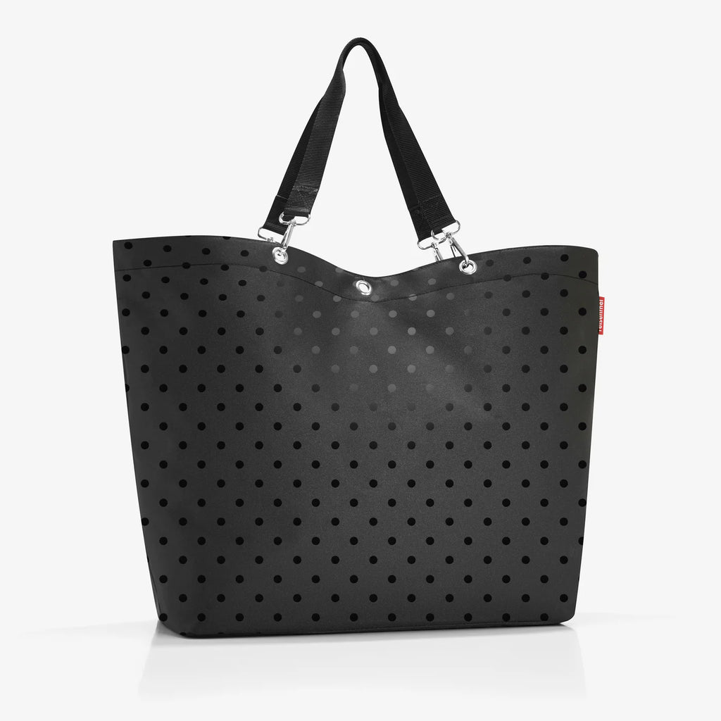 Shopper Xl Glossy Dots Black