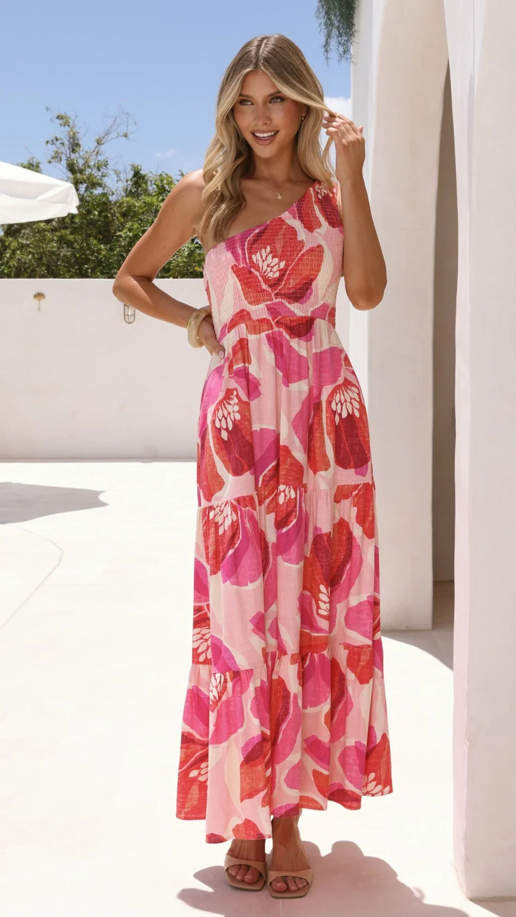 Jaci Midi Dress - Rosalie Print