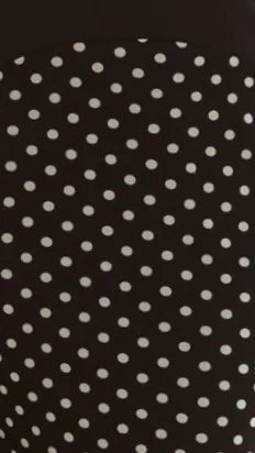 Bonnie Maxi Dress - Black/White Polka