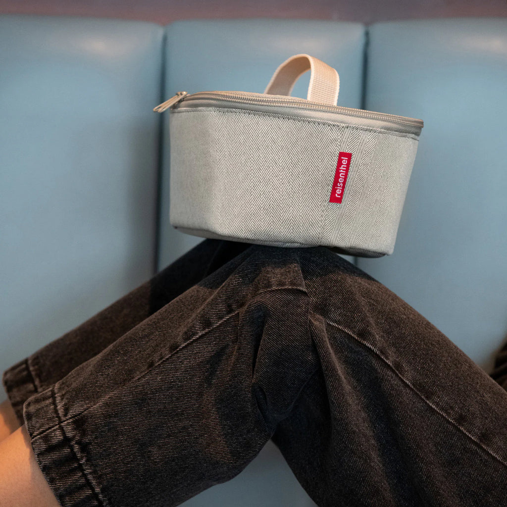 Coolerbag M Pocket Herringbone Sand