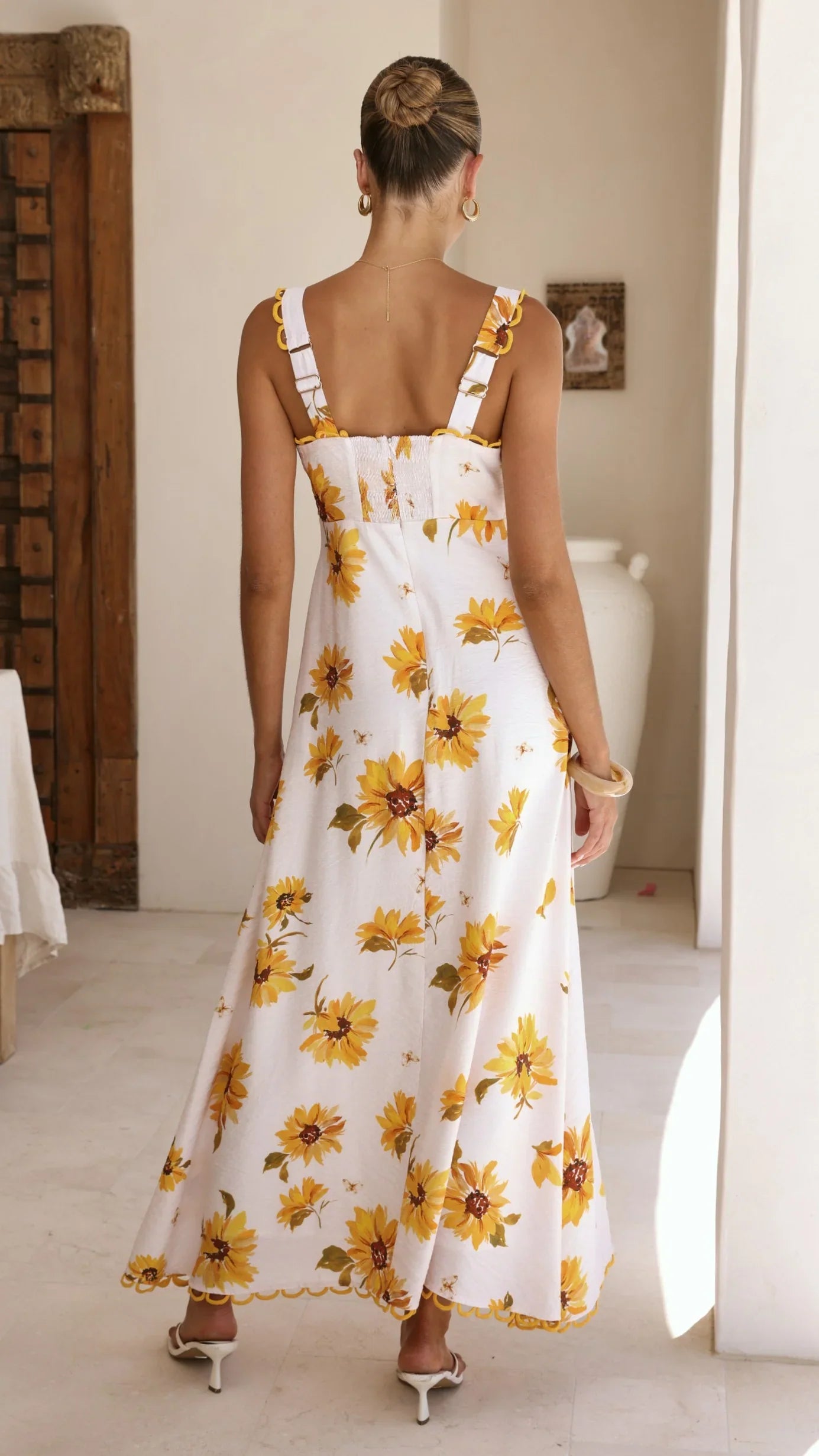 Milani Maxi Dress - Sunflower Print