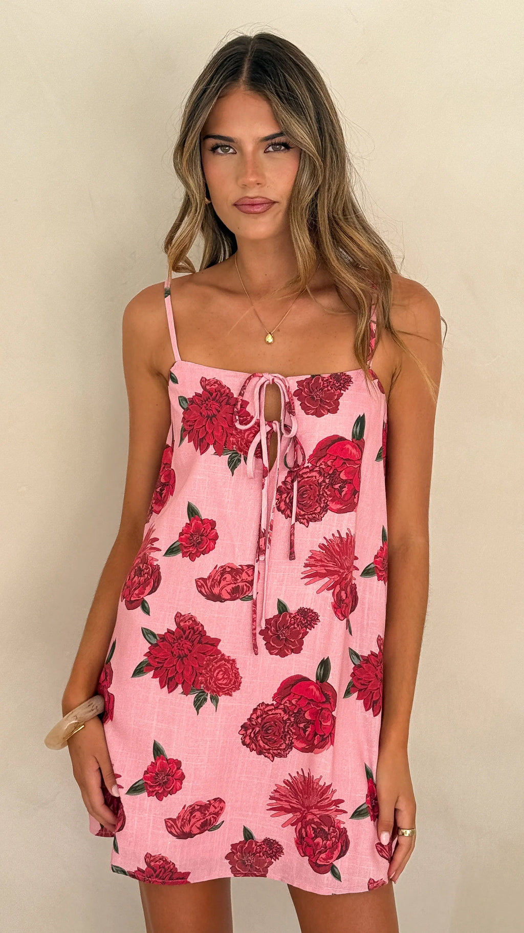 Yumiko Mini Dress - Dahlia Rouge