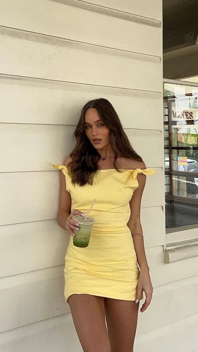 Ebbe Mini Dress - Lemon