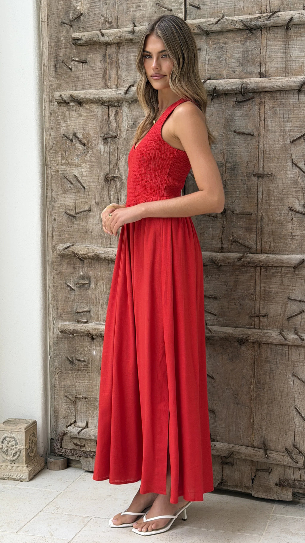 Amira Maxi Dress - Red
