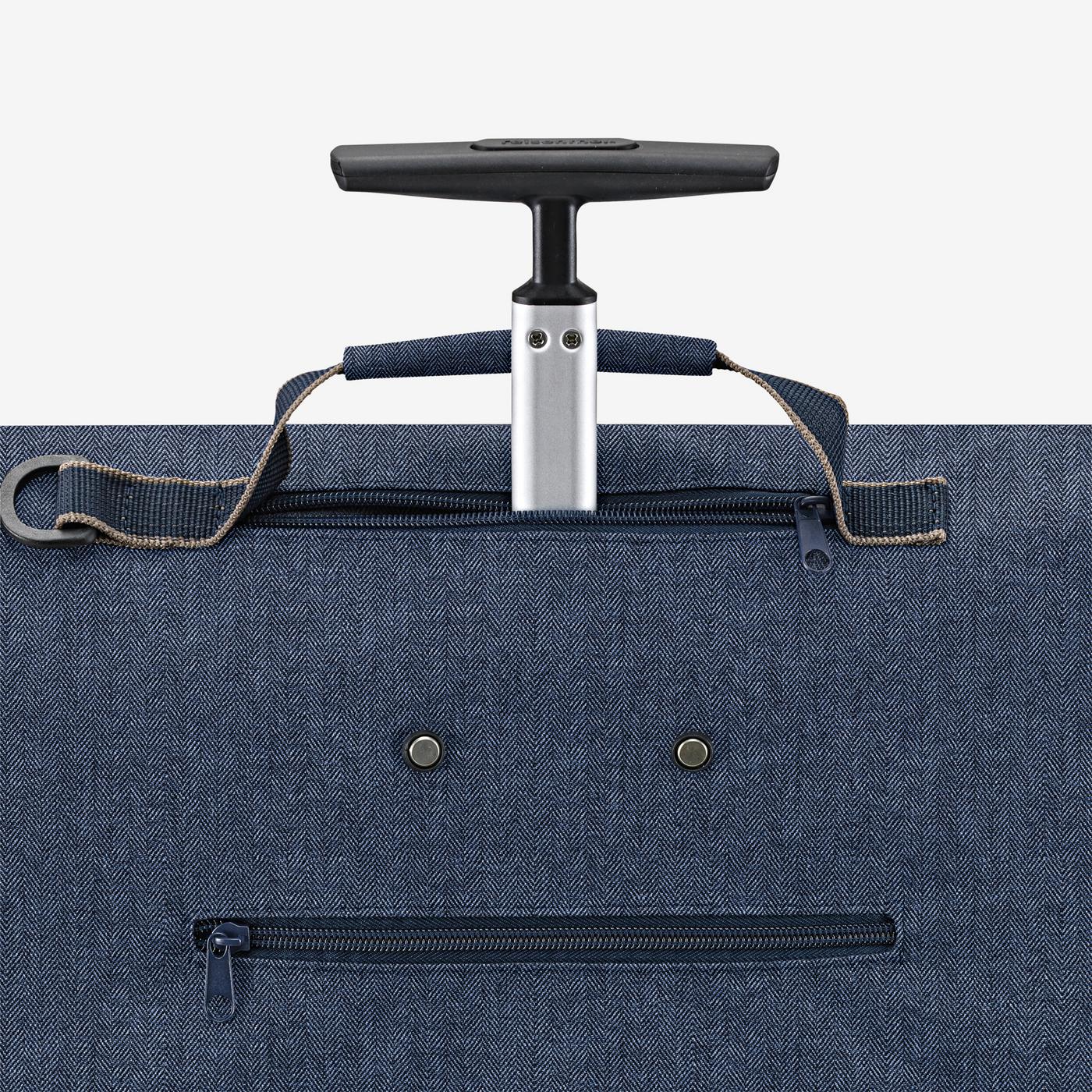 Trolley M Herringbone Dark Blue