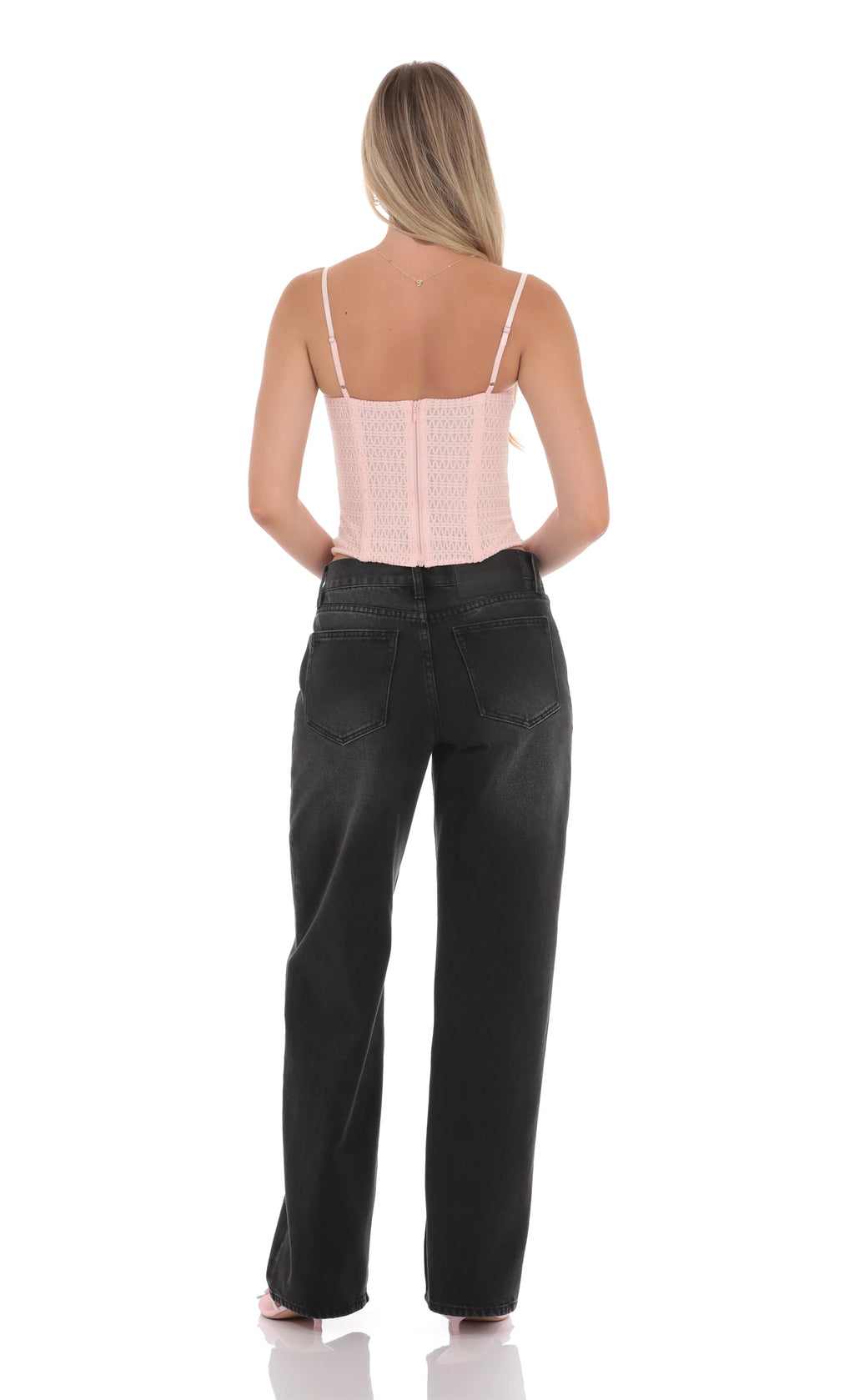 Low Rise Baggy Jeans in Black