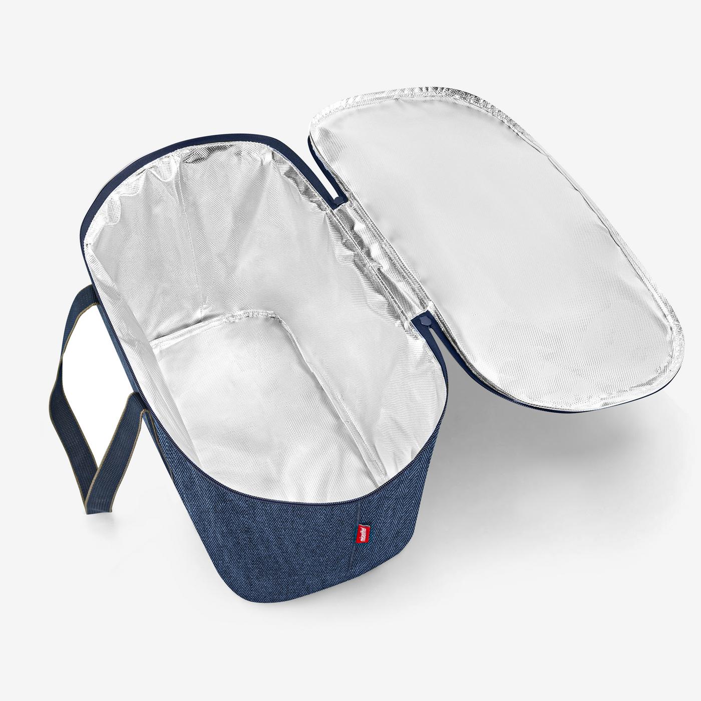 Coolerbag Herringbone Dark Blue