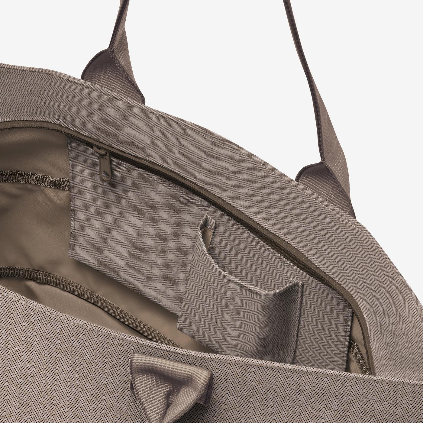 Shopper E1 Herringbone Mokka