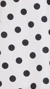Vanessa Mini Dress - White Polka