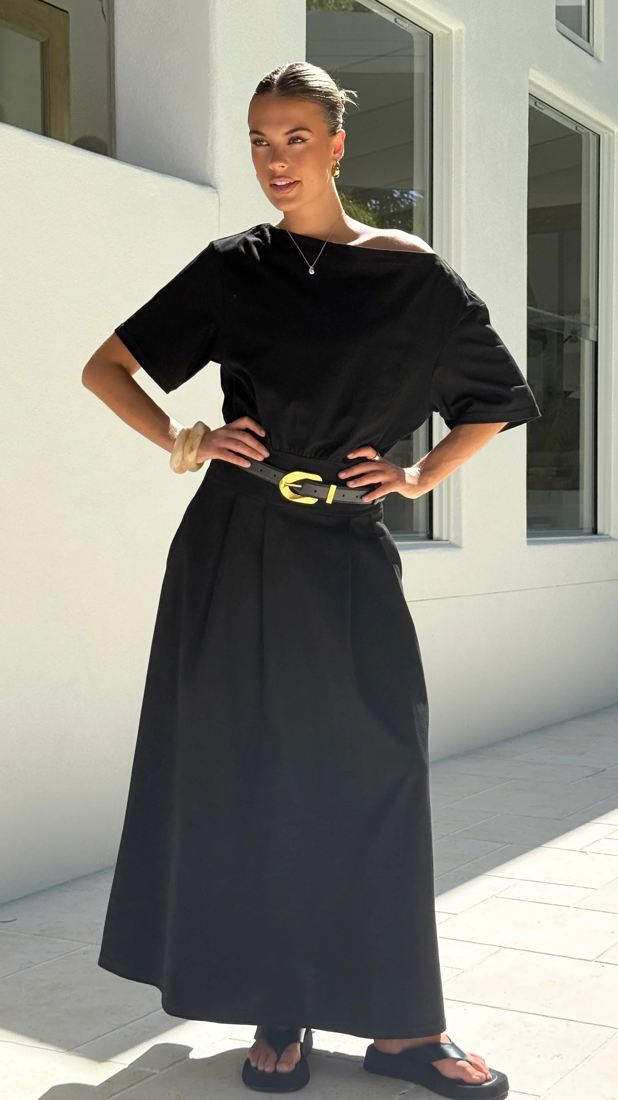 Aleski Maxi Dress - Black