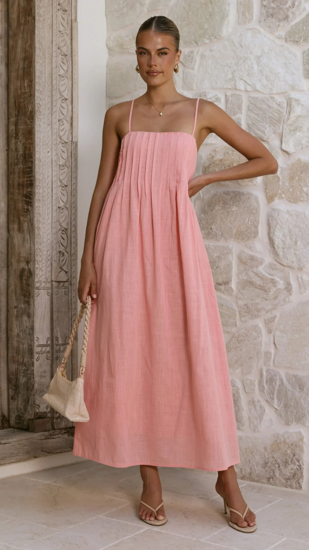 Stayla Maxi Dress - Coral