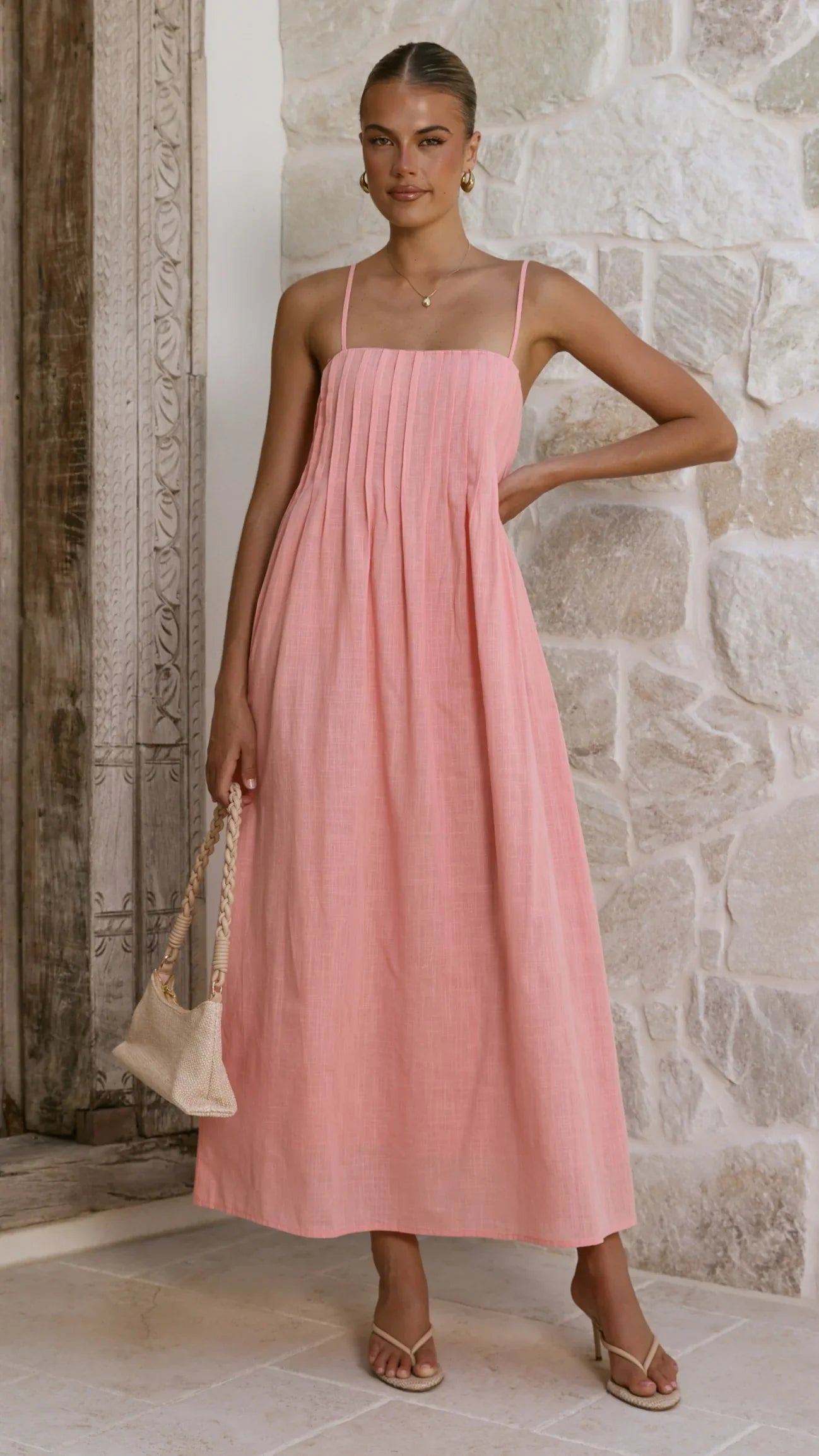 Stayla Maxi Dress - Coral