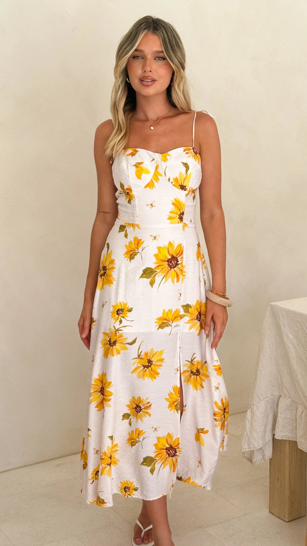Samantha Maxi Dress - Sunflower Print