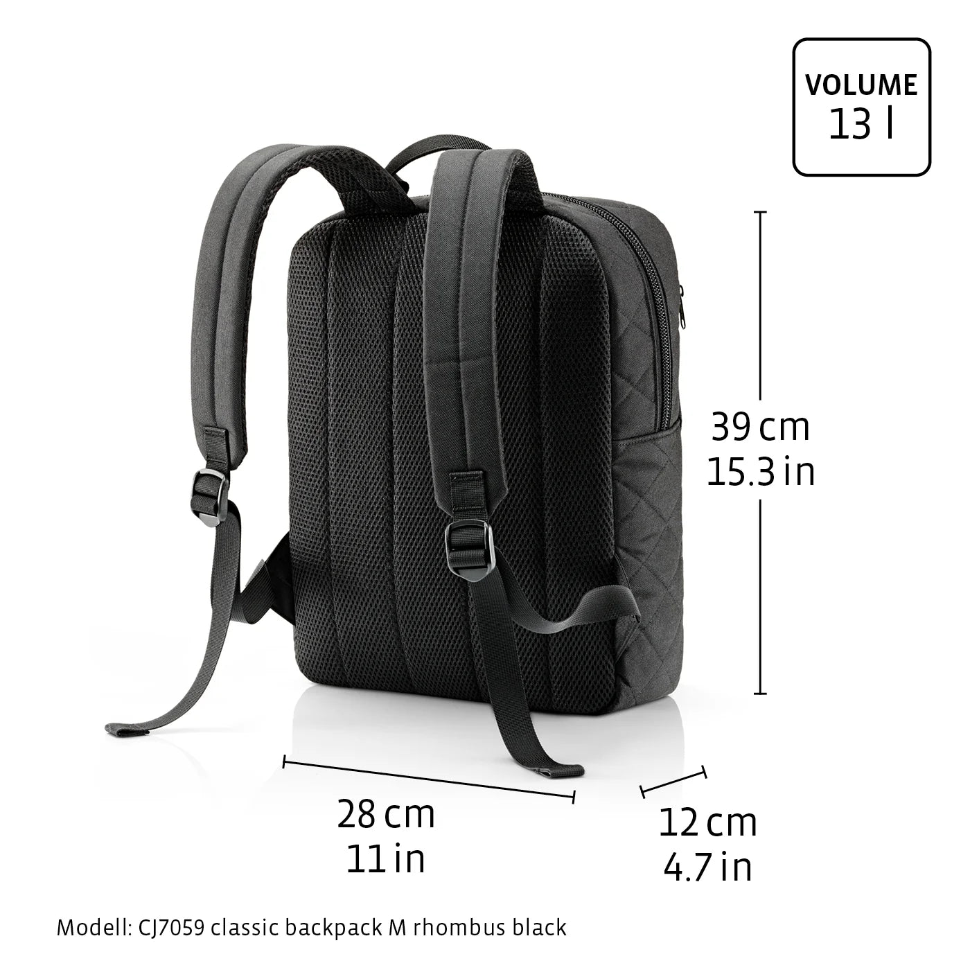 Classic Backpack M Rhombus Ginger
