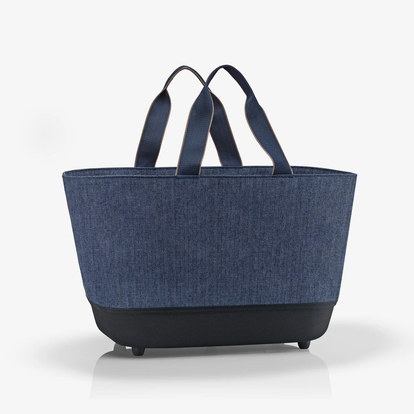 Shoppingbasket Herringbone Dark Blue