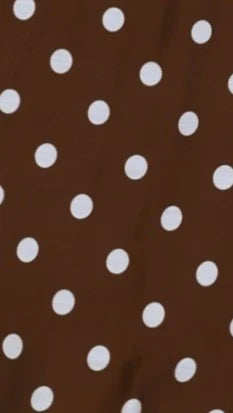 Kara Maxi Dress - Chocolate Polka