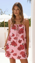 Yumiko Mini Dress - Dahlia Rouge