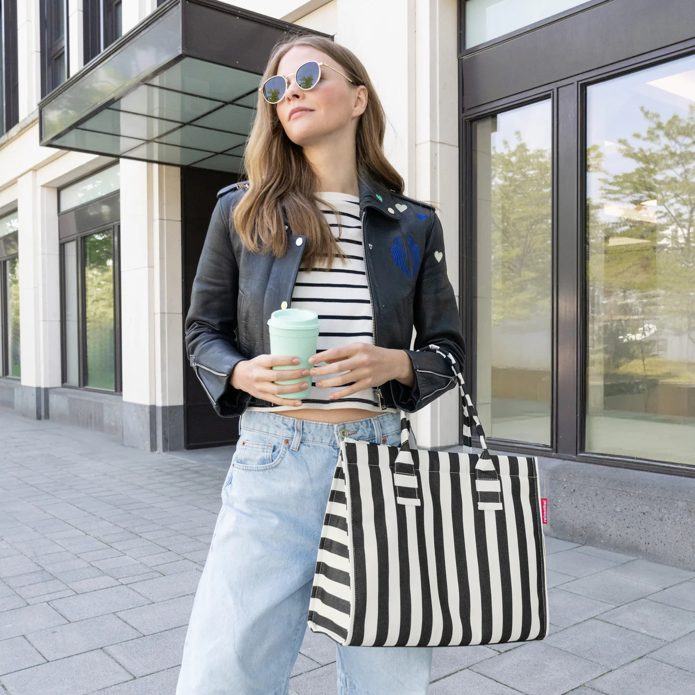Daily Shopper Summerstripes Black