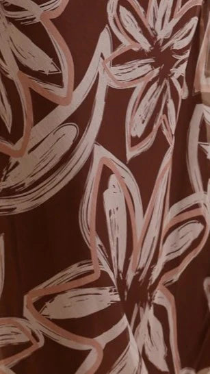 Adrianna Maxi Dress - Brown Floral