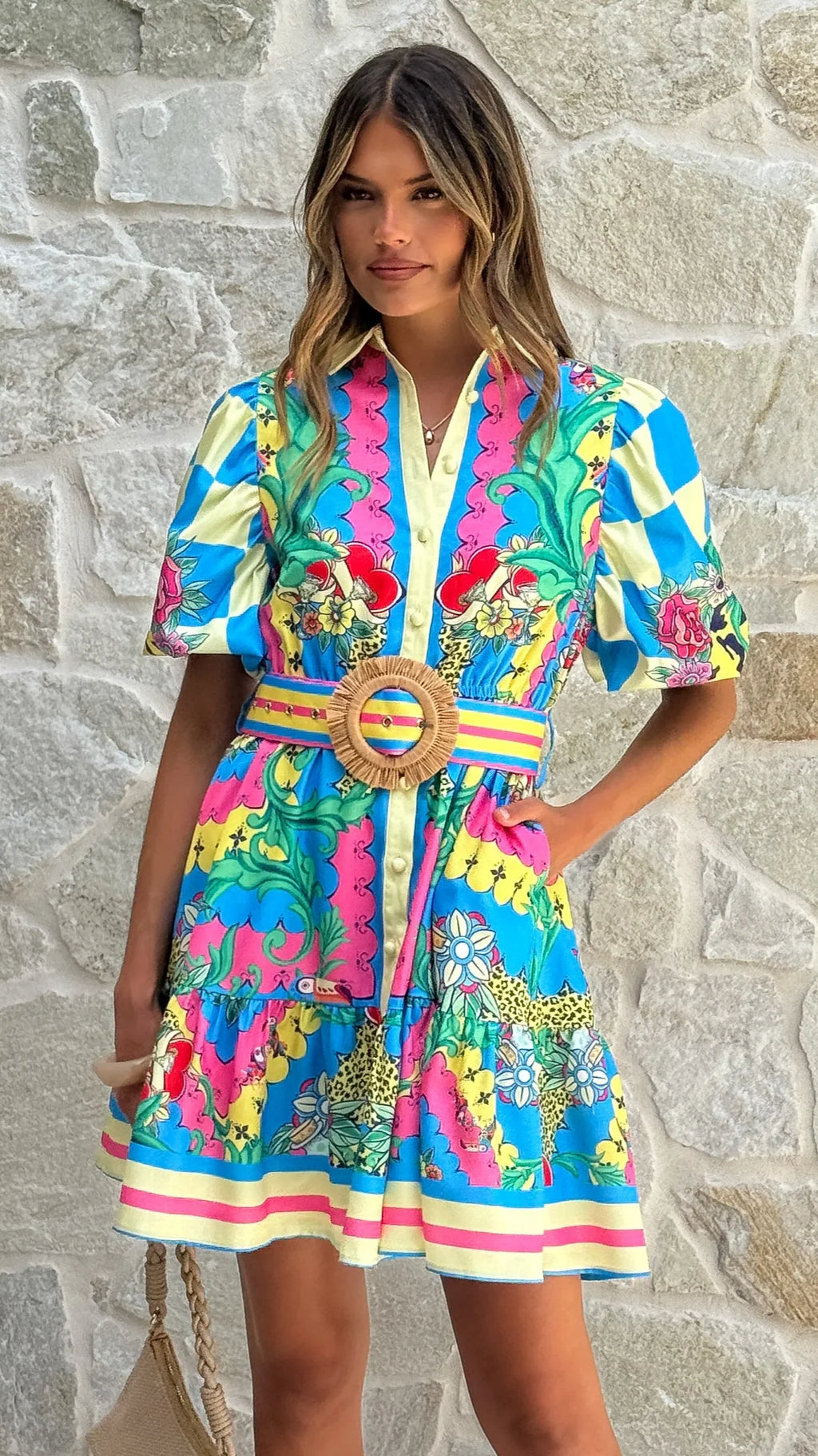 Celene Mini Dress - Tropical Rio