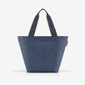 Shopper M Herringbone Dark Blue