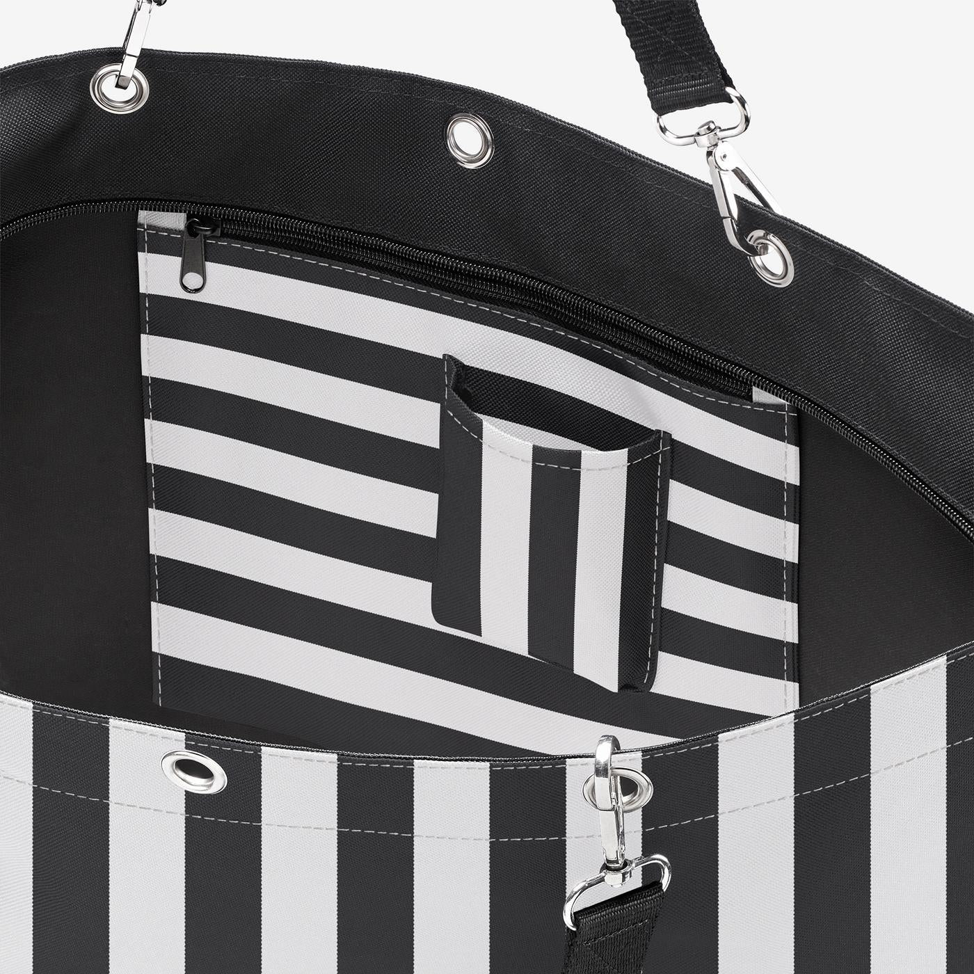 Shopper Xl Summerstripes Black