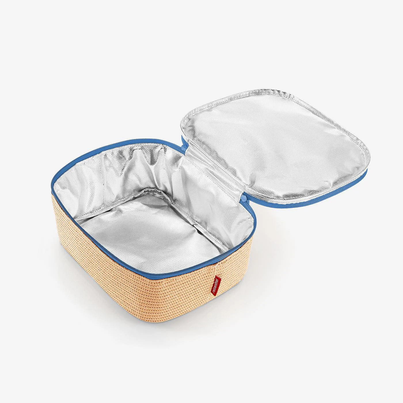 Coolerbag M Pocket Raffia Blue