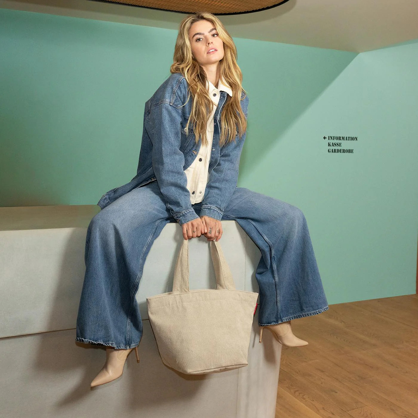 Shopper M Cord Sand