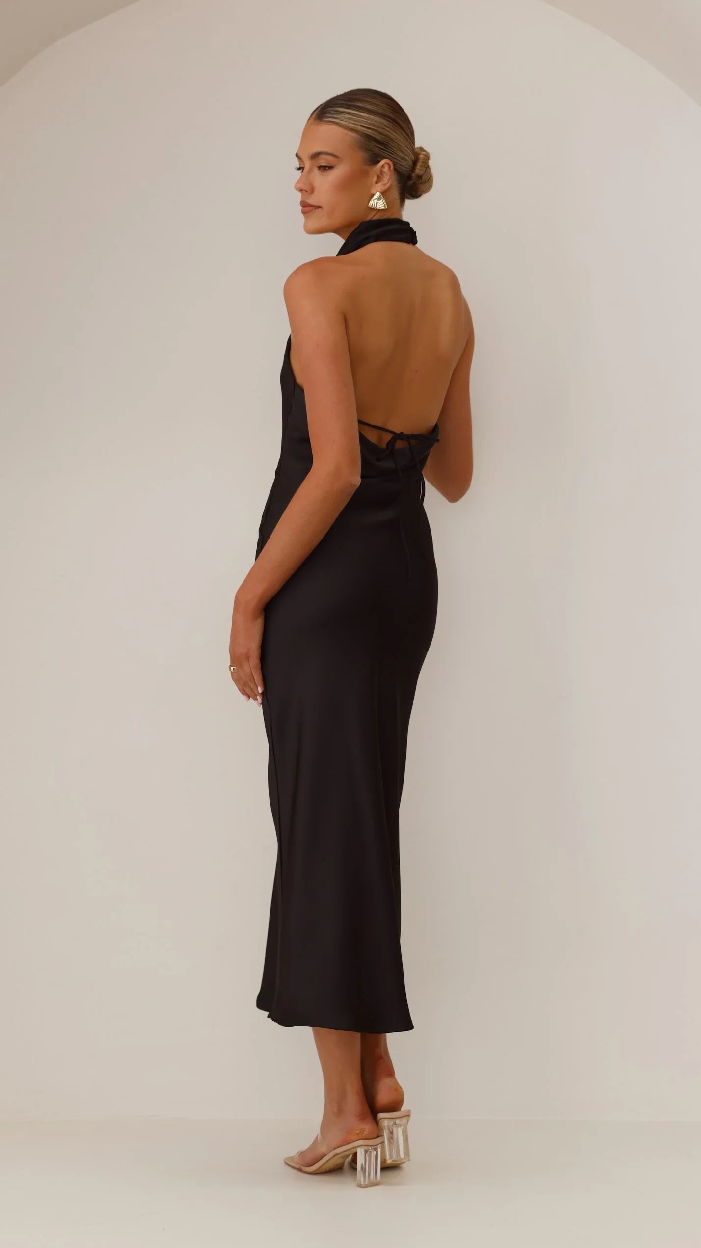 Rina Midi Dress - Black