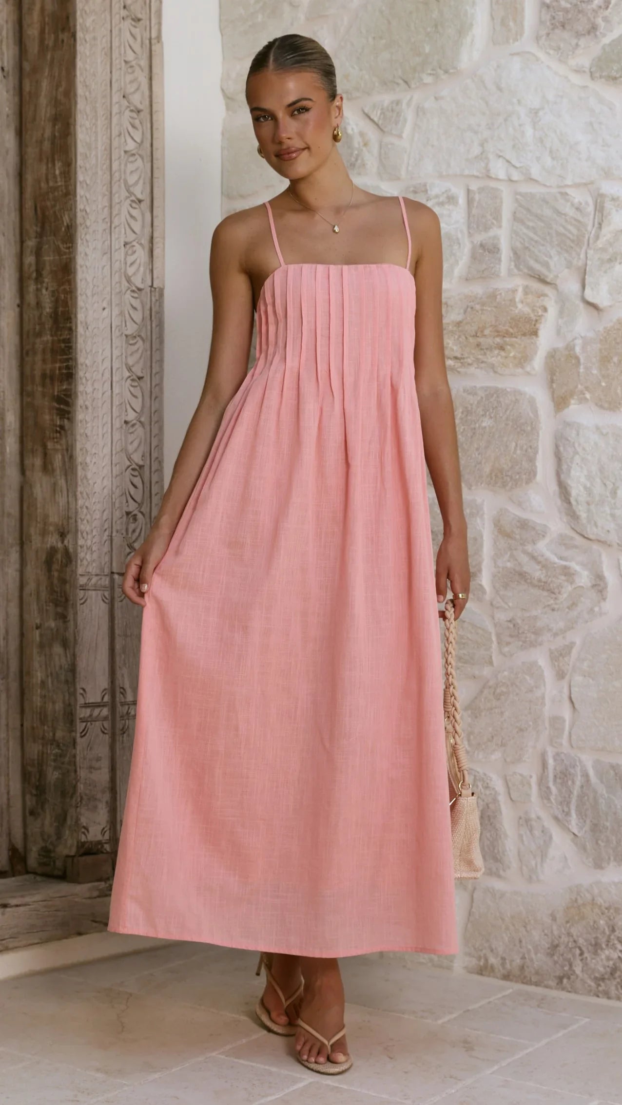 Stayla Maxi Dress - Coral
