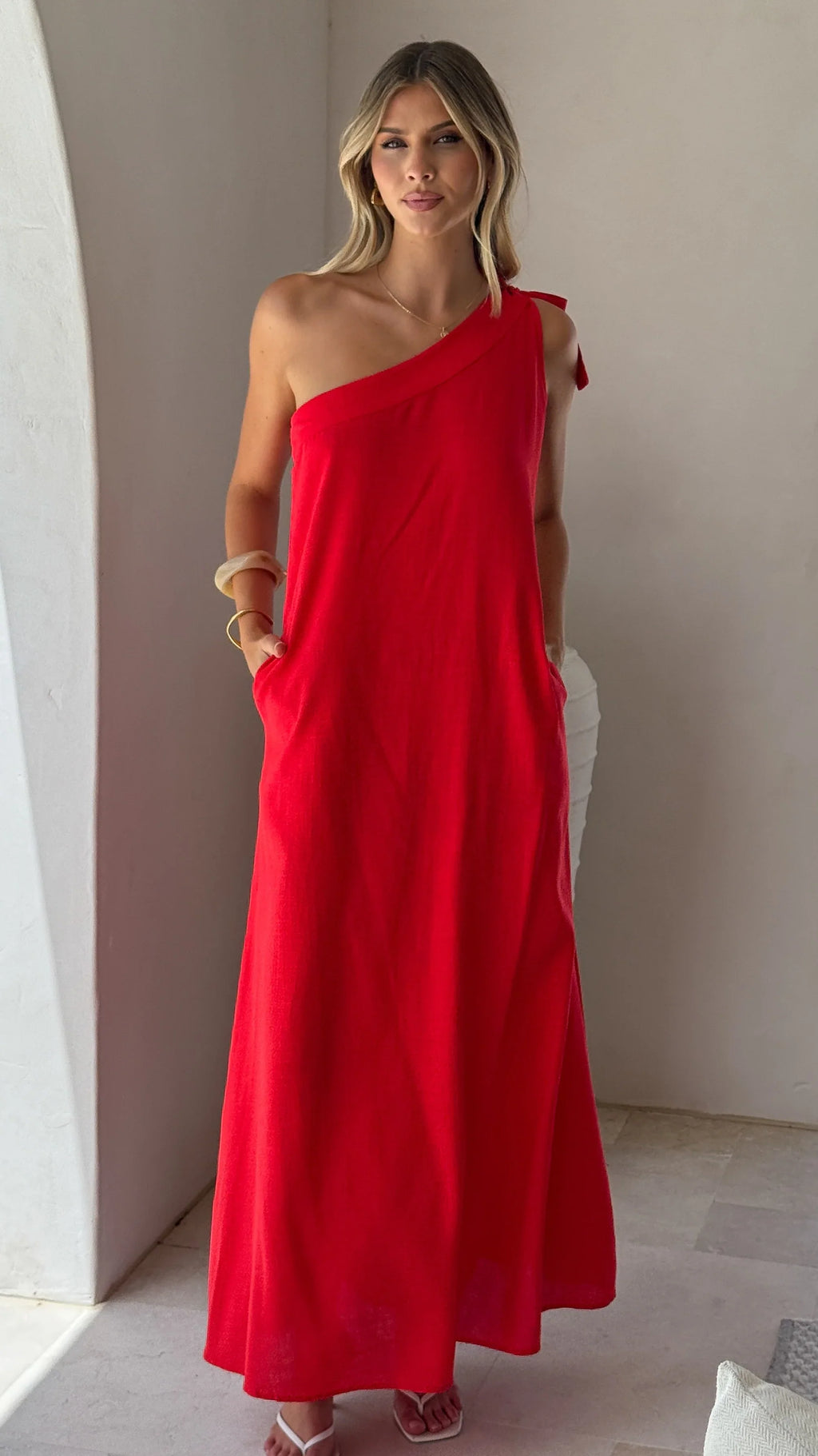 Hallie Maxi Dress - Red