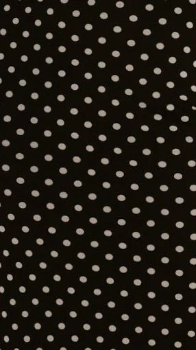 Ria Maxi Dress - Black/White Polka