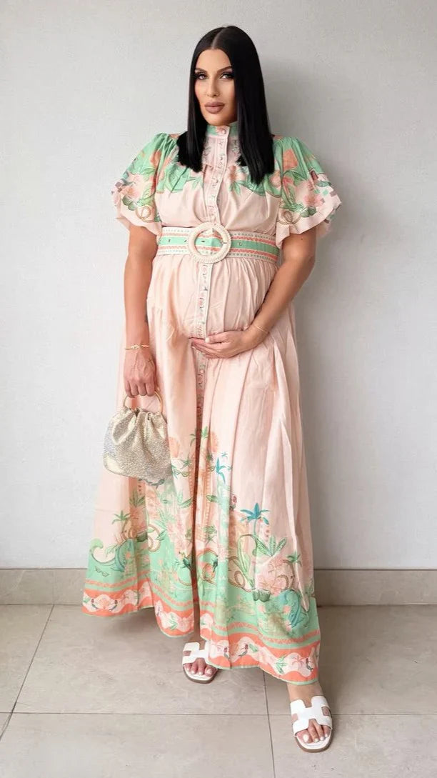 Natasha Maxi Dress - Aurora Print